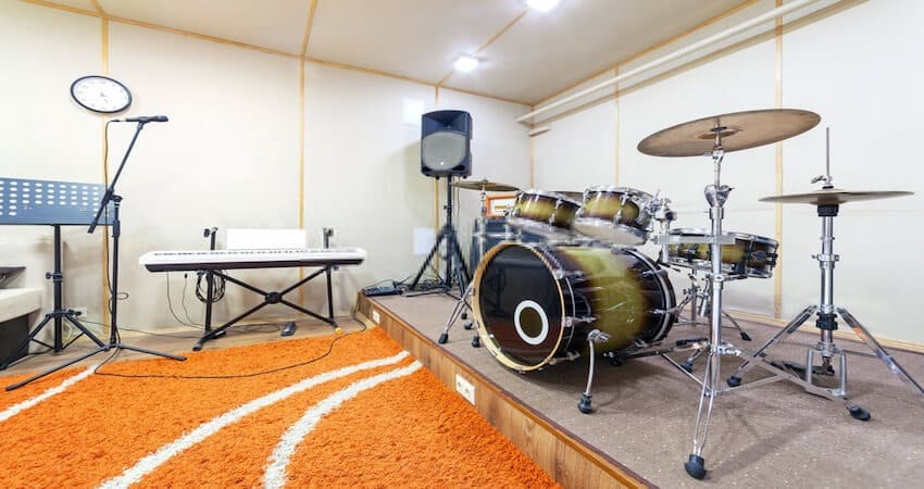 Thick Rug Under the Drums