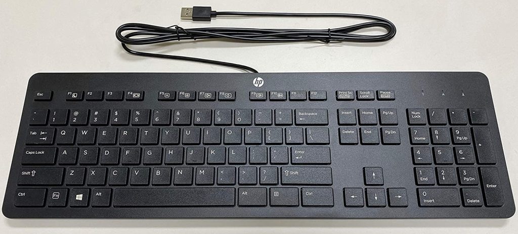 HP 435302-001 KB-0316 104 Key Black Silver PS2 Keyboard
