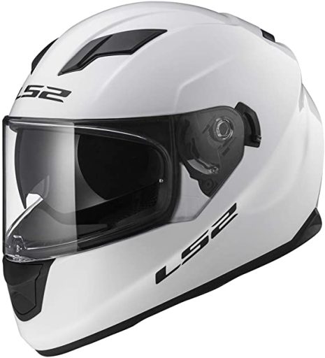 LS2 Stream Solid Full Face Motorcycle Helmet With Sunshield