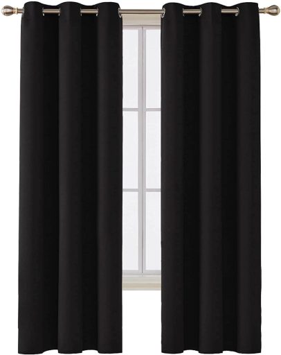 Deconovo Room Darkening Thermal Insulated Blackout Grommet Window Curtain