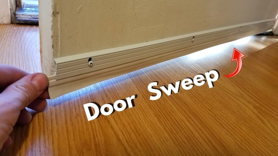 Use Door Sweep to Cover Space Under the Door
